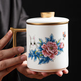 Rabbit & Peony Coffee & Tea Mug