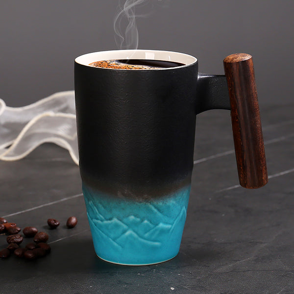 ODIINCY Coffee Mug, Handmade Aesthetic Coffee Mugs Cool Gifts for Coffee  Lovers, Coffee Tea Cup for Office and Home, Artsy Coffee Mugs for Women Men