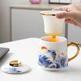 Golden Waves & Kio Coffee & Tea Mug
