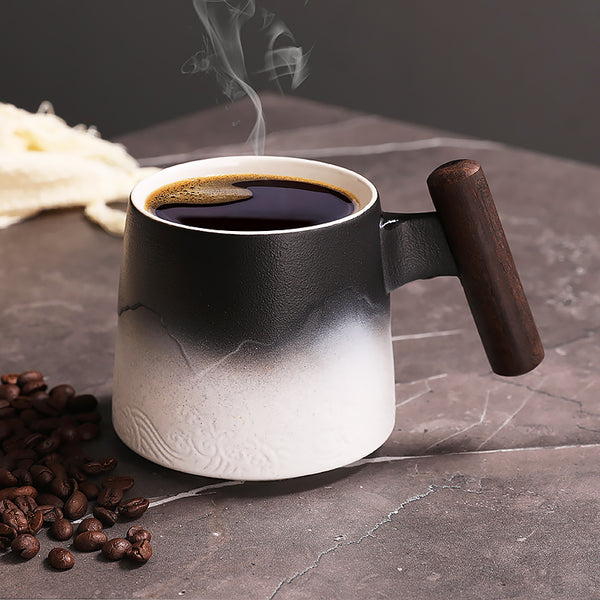 ODIINCY Coffee Mug, Handmade Aesthetic Coffee Mugs Cool Gifts for Coffee  Lovers, Coffee Tea Cup for Office and Home, Artsy Coffee Mugs for Women Men